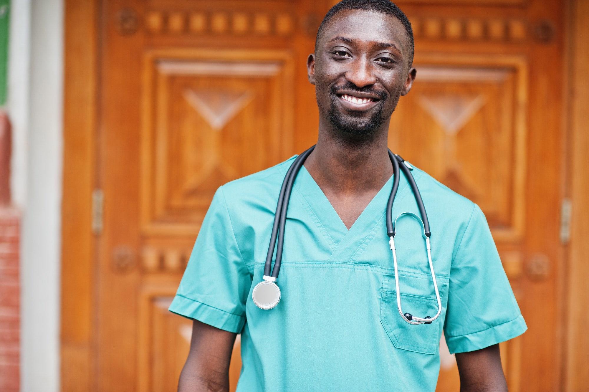 African male doctor